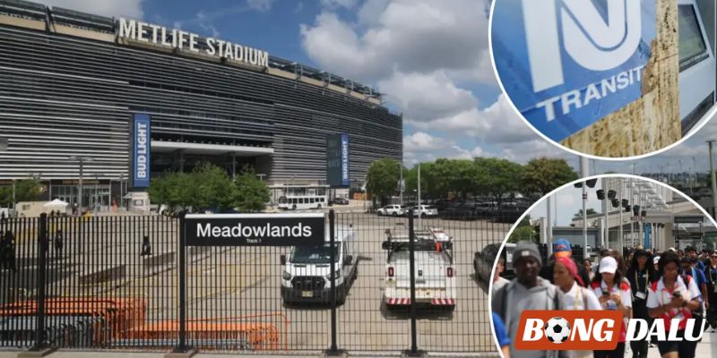 Giao thông hiện đại quanh MetLife Stadium phục vụ tốt nhu cầu đi lại của người hâm mộ bóng đá