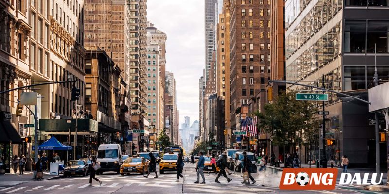 Khoảng cách từ trung tâm Manhattan đến sân vận động MetLife chưa đến 15 km