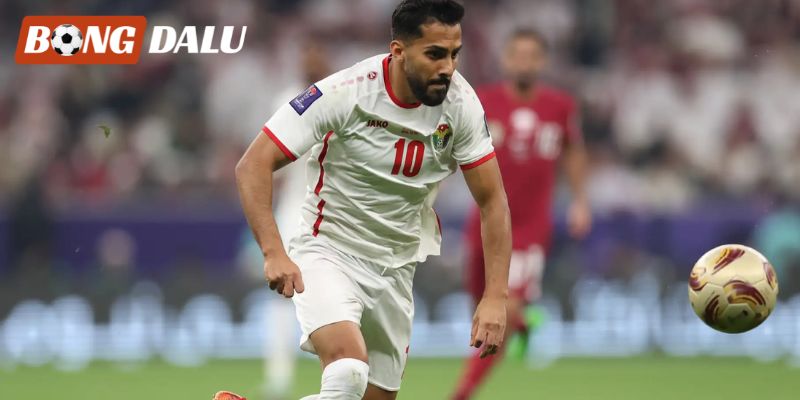 Ngôi sao tấn công Moussa Al Taamari là niềm hy vọng số một của đội tuyển Jordan